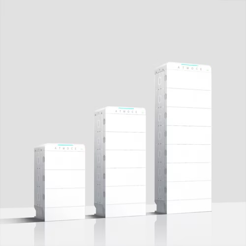 Modulaire opbouw van de Atmoce BattBank tijdens installatie